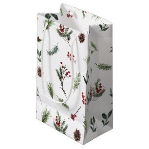 Einfache warme Rot Winter Wasserfarbe Weihnachten Kleine Geschenktüte