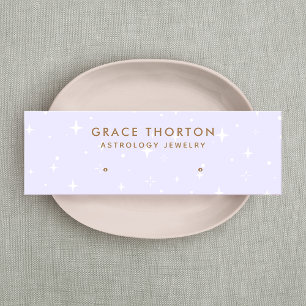 Einfache, warme Weiß Elegant Beruflich Mini Visitenkarte