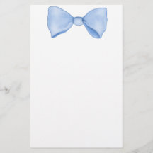 Einfache Wasserfarbe Baby Blue Bow