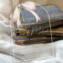 Einfache Wasserfarbe Weißer Bow Elegante Hochzeit