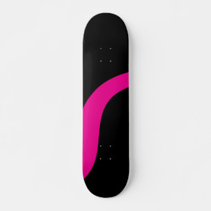 Einfache Waves 3 in Magenta und Schwarz Skateboard