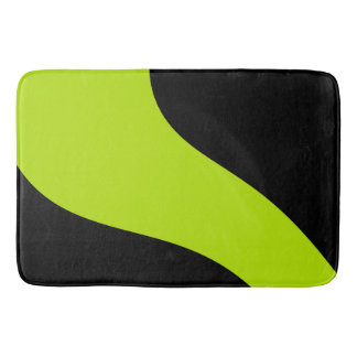 Einfache Waves in Lime Green Badematte