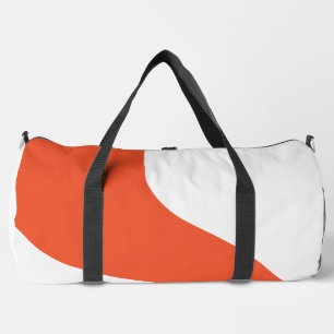 Einfache Waves - orange und weiß Duffle Bag