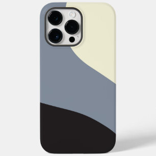 Einfache Waves - Schwarz, Grau und Creme Case-Mate iPhone 14 Pro Max Hülle