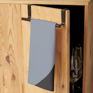 Einfache Waves - Schwarz, Grau und Creme Geschirrtuch