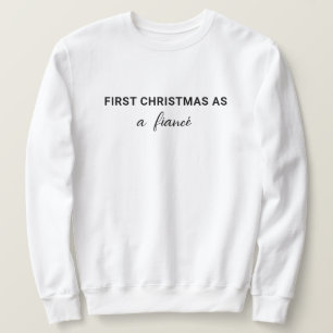 Einfache Weihnachten als Fiancé   Verlobt Sweatshirt