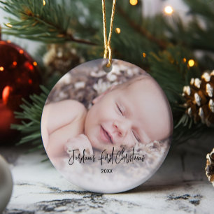 Einfache Weihnachten des Babys Keramik Ornament
