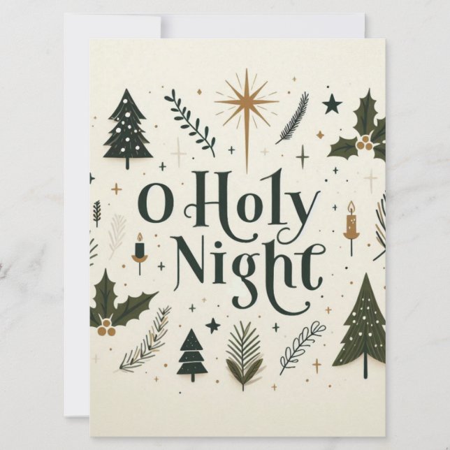 Einfache Weihnachten O Heilige Nacht (Vorderseite)