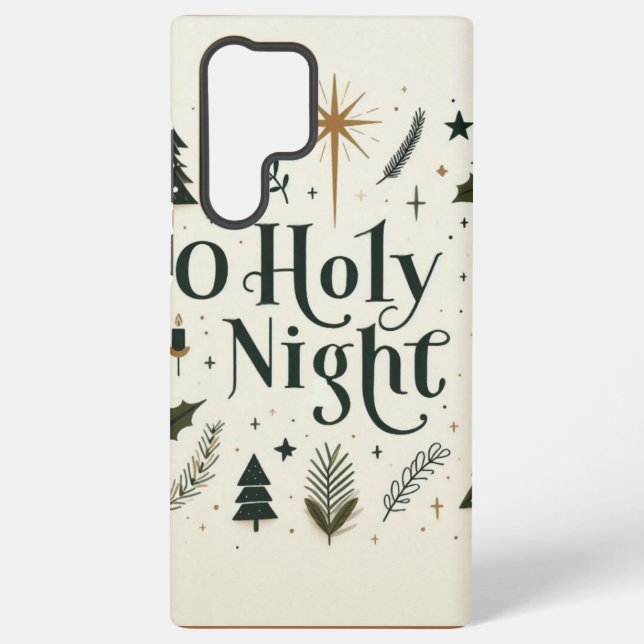 Einfache Weihnachten O Heilige Nacht Samsung Galaxy Hülle (Rückseite)