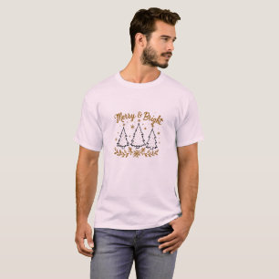 Einfache Weihnachten und Schneeflocken - Merry & B T-Shirt