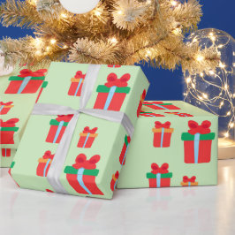 Einfache Weihnachts Geschenke Box Muster Geschenkpapier