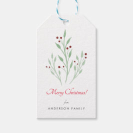 Einfache Weihnachts-Weihnachtsfeiertage Geschenkta Geschenkanhänger