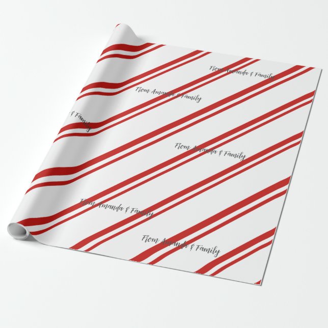 Einfache Weihnachtsbante Geschenkpapier (Ungerollt)