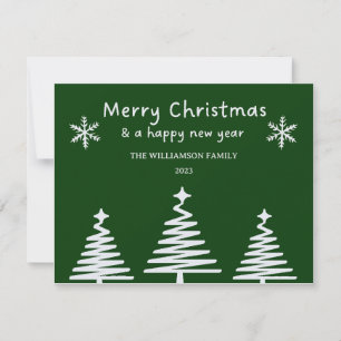 Einfache Weihnachtsbaum Linie Art Frohe Weihnachte