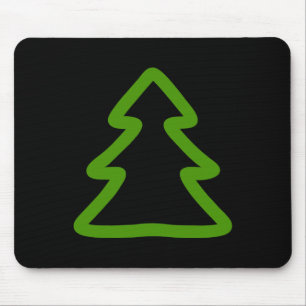 Einfache Weihnachtsbaum Mousepad