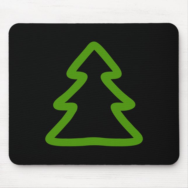 Einfache Weihnachtsbaum Mousepad (Vorne)
