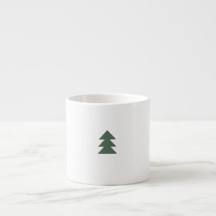 Einfache Weihnachtsbaum-Tasse (grün) Espressotasse