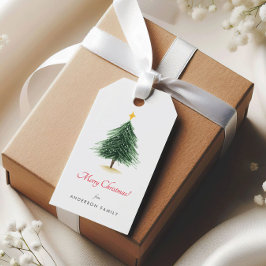Einfache Weihnachtsbaum-Weihnachtsfeiertage-Gesche Geschenkanhänger