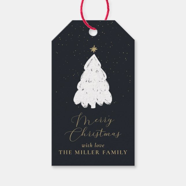 Einfache Weihnachtsbaummarke der Marine Geschenkanhänger (Vorderseite)