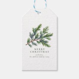 Einfache Weihnachtsfarbe Blüte Geschenkanhänger