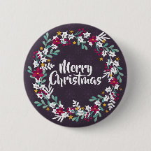 Einfache Weihnachtsfeier Lila| Button