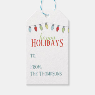 Einfache Weihnachtslieder Minimalistisch von Geschenkanhänger