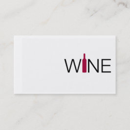 Einfache Weinkarte Visitenkarte
