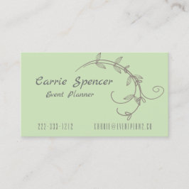 Einfache Weinkarte Visitenkarte