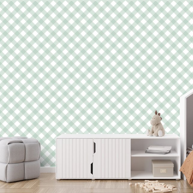 Einfache Weise grüner Karo Gingham kariert Tapete (Von Creator hochgeladen)