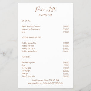 Einfache Weißbraun Flyer