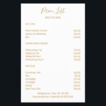 Einfache Weiße Beige Flyer<br><div class="desc">Moderner,  schlichter weißer Flyer. Entworfen für Designer,  Stylisten,  Salons,  Haare und Make-up Künstler,  Nails und Lash Künstler,  Wellness-Center und mehr.</div>