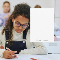 Einfache weiße handgeschriebene Teenager-Schriftar
