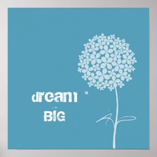 Einfache weiße Kronleuchte Poster