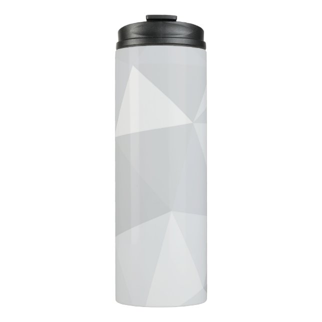 Einfache, weiße, moderne, trendige, coole Abbildun Thermosbecher (Vorderseite)