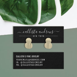 Einfache weiße schwarze Skripterfassungskarte