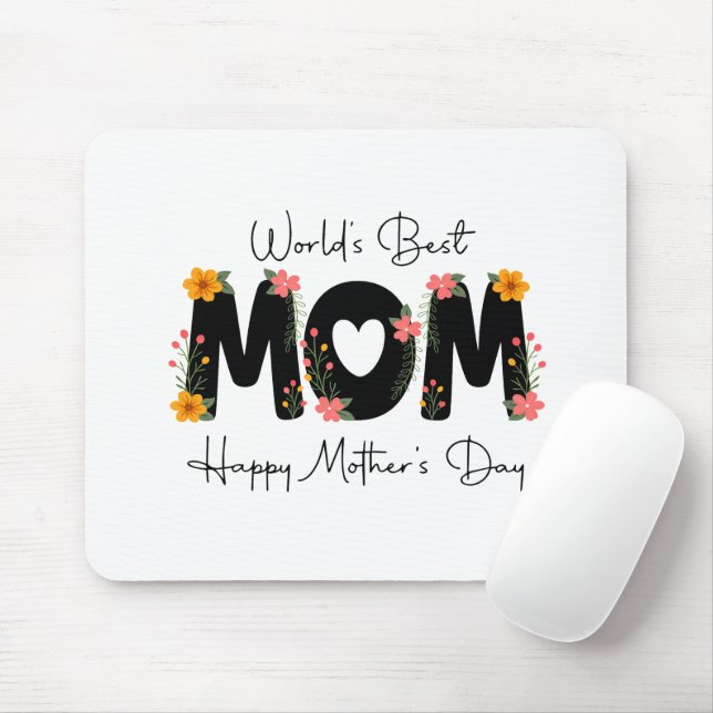 Einfache Welt Beste Mama Muttertag-Kalligrafie   Mousepad (Mit Mouse)