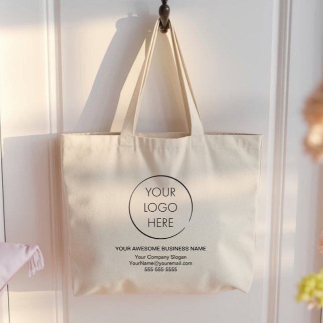 Einfache Werbe-Tasche mit Logo, Geschäft oder Unte Jumbo Stoffbeutel (Von Creator hochgeladen)