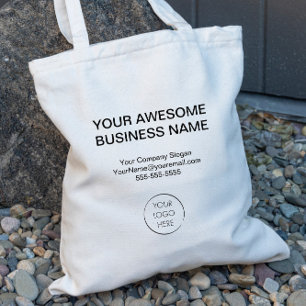 Einfache Werbe-Tasche mit Logo, Geschäft oder Unte Tragetasche