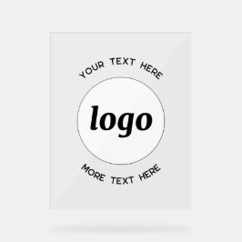 Einfache Werbeaktion für Logos Acrylschild