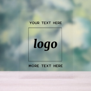 Einfache Werbeaktion für Logos Acrylschild