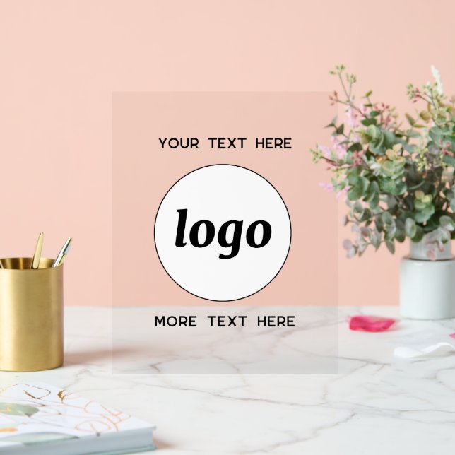 Einfache Werbeaktion für Logos Acrylschild (Hochzeit)