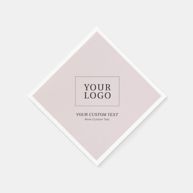 Einfache Werbung für benutzerdefiniertes, rosafarb Serviette (Ecke)