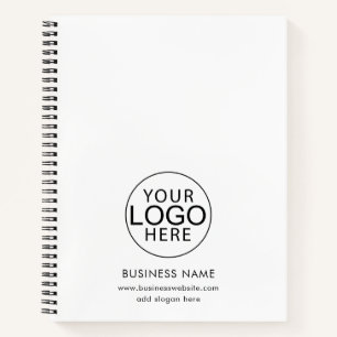 Einfache Werbung für Firmenlogos Notizbuch