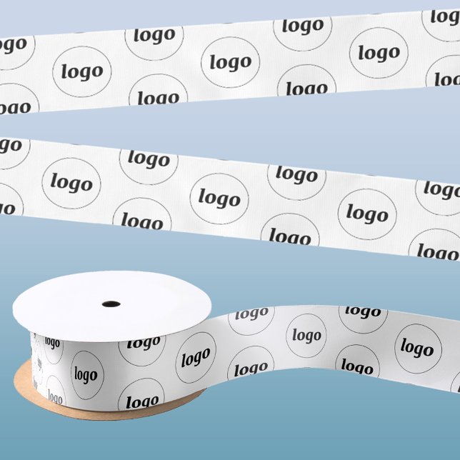 Einfache Werbung für Logos Satinband (Logo pattern business promotional packaging satin ribbon)