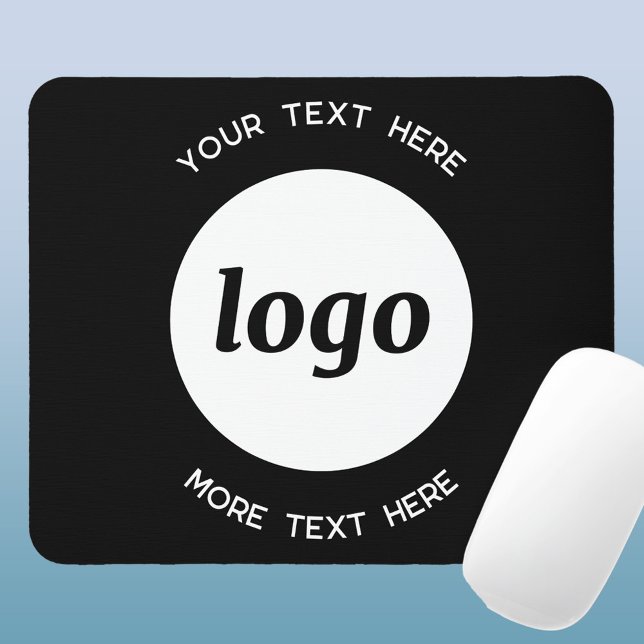 Einfache Werbung für Logos und Texte Mousepad (Logo and text custom business promotional mouse mat)