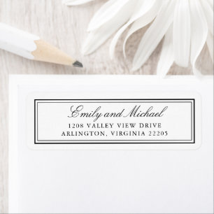Einfache White Classic Elegante Typografie