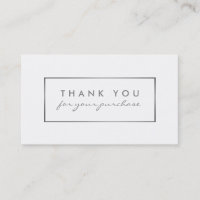 Einfache White & Silver Foil Wirkung Vielen Dank