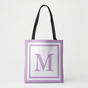 Einfache White und Lilac Monogram