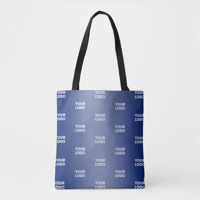 Einfache Wiederholung des Logos Navy Blue Gradient (Vorderseite)