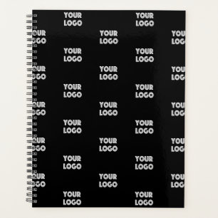 Einfache Wiederholung des Logos Schwarz Planer